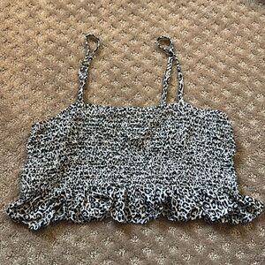 Cheetah crop top, size small, American Eagle